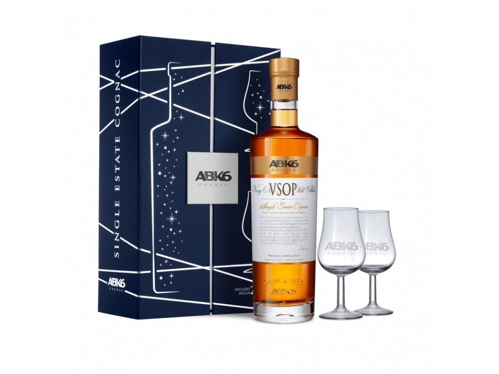 ABK6 Cognac VSOP s 2 pohármi 40 % 0,7 l