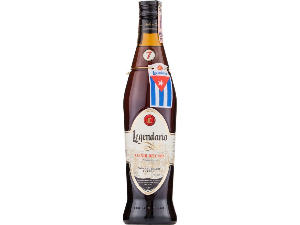 Legendario Elixir de Cuba 7 ročný 34 % 0,7 l