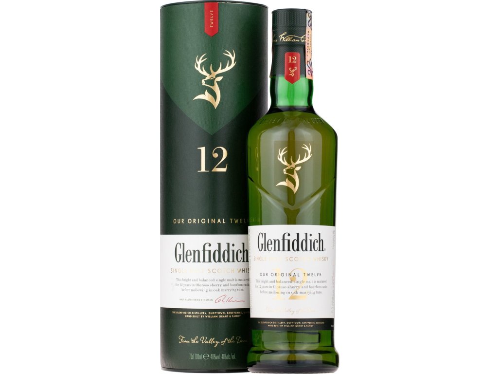 Glenfiddich 12 ročná 40 % 0,7 l