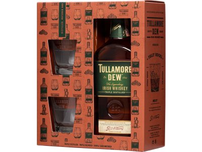 Tullamore Dew s 2 pohármi 40 % 0,7 l