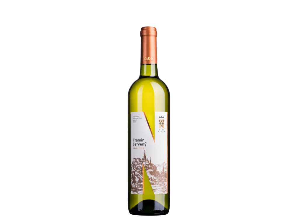 Víno Nitra, Selection, Tramín červený, biele polosuché 0,75 l