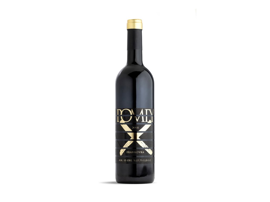 Pomfy, Frankovka modrá 2018 X line Rubáň, červené suché 0,75 l